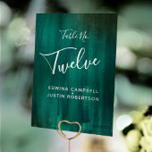 Grüne abstrakte moderne Kunsttichennummer Tischnummer