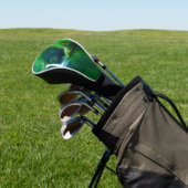 Grüne abstrakte Moos-Textur-iPhone-Hülle Golf Headcover (In SItu)