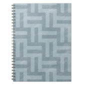 Grüne Abstrakte Streifen Notizblock (Vorderseite)