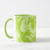 Grüne Abstrakte Wirbel Tasse (Links)