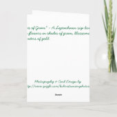 Grüne Abstufungen Karte (Rückseite)