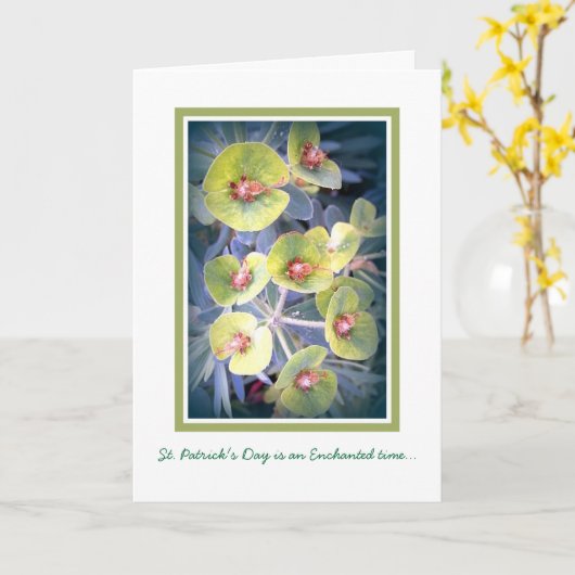 Grüne Abstufungen Karte (Gelbe Blume)