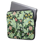 Grüne Acanthus-Laptop-Hülse Laptopschutzhülle (Vorderseite Links)