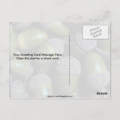 Grüne Acornüsse Postkarte (Rückseite)