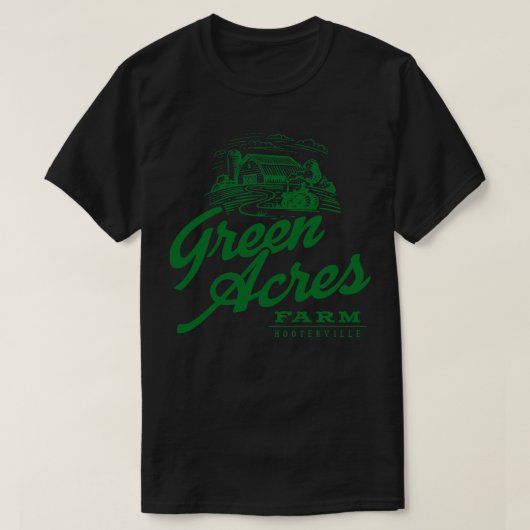 Grüne Acres T-Shirt (Design vorne)