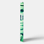 Grüne Acrylformen mit spitzen Pfefferminztönen Case-Mate iPhone Hülle (Rückseite / Rechts)