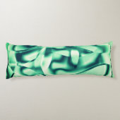 Grüne Acrylformen mit spitzen Pfefferminztönen Seitenschläferkissen (Rückseite)