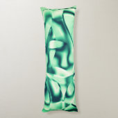 Grüne Acrylformen mit spitzen Pfefferminztönen Seitenschläferkissen (Rückseite (Vertikal))