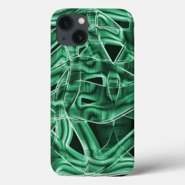 Grüne Acrylleiste, überquert Case-Mate iPhone Hülle