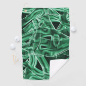 Grüne Acrylleiste, überquert Golfhandtuch (Insitu)