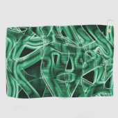 Grüne Acrylleiste, überquert Golfhandtuch (Horizontal)