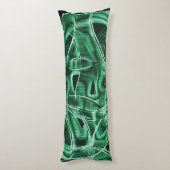 Grüne Acrylleiste, überquert Seitenschläferkissen (Rückseite (Vertikal))