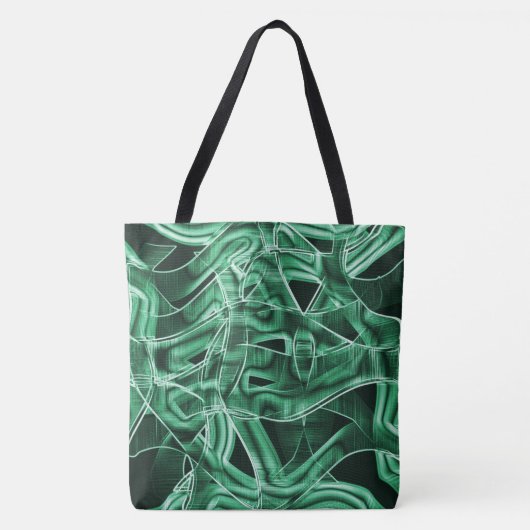 Grüne Acrylleiste, überquert Tasche (Vorderseite)