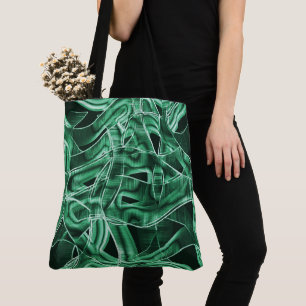 Grüne Acrylleiste, überquert Tasche