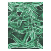 Grüne Acrylleiste, überquert Tischdecke (Vorderseite)