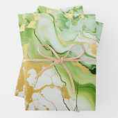 Grüne Adern Geschenkpapier Set (Beispiel)