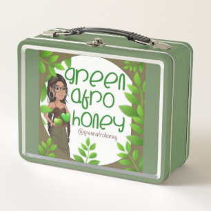 Grüne Afro Honig Lunch Box 1