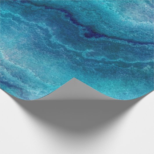 Grüne Agate Textur Geschenkpapier (Ecke)