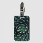 Grüne Agave Gepäckanhänger (Vorderseite Vertikal)
