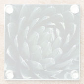 Grüne Agave Glasuntersetzer (Rückseite)