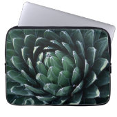 Grüne Agave Laptopschutzhülle (Vorderseite)