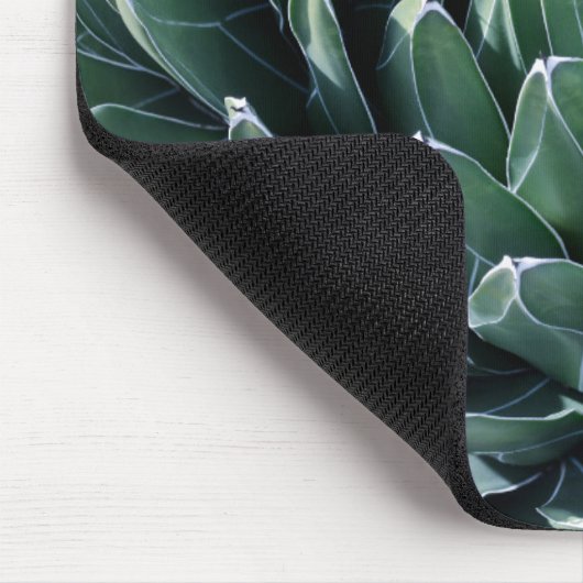 Grüne Agave Mousepad (Ecke)
