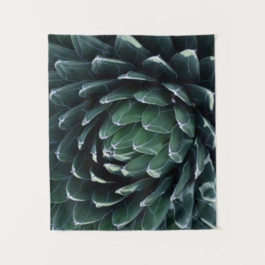 Grüne Agave Wandteppich (Vorderseite)