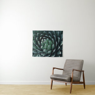 Grüne Agave Wandteppich
