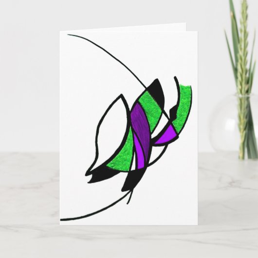 Grüne ägyptische Augengrußkarte Karte (Vorderseite)