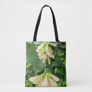 Grüne Ahornsamen Botanik-Tasche Tasche