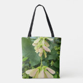 Grüne Ahornsamen Botanik-Tasche Tasche (Rückseite)