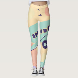 Grüne AI-Kunst Leggings