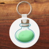 Grüne Alchemy Flasche Schlüsselanhänger (Vorderseite)
