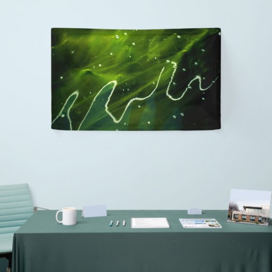 Grüne Algen und Wasser Banner (Messeveranstaltung)