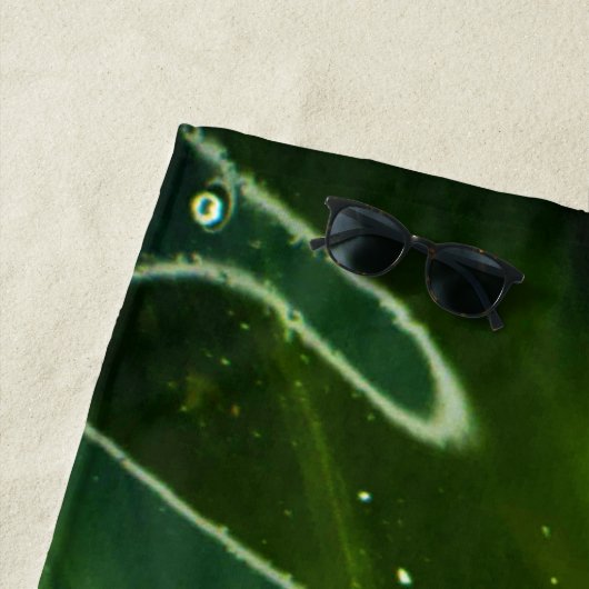 Grüne Algen und Wasser btcna Strandtuch (Beispiel)