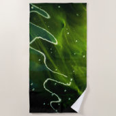 Grüne Algen und Wasser btcna Strandtuch (Vorderseite)