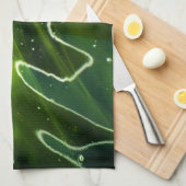 Grüne Algen und Wasser ktcna Geschirrtuch (Viertel Falte)