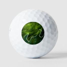 Grüne Algen und Wasser sein6 gba Golfball