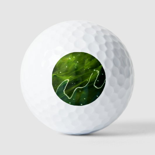 Grüne Algen und Wasser va gbcna Golfball (Vorderseite)