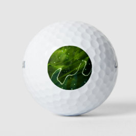 Grüne Algen und Wasser wu gbcna Golfball