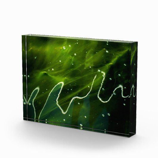 Grüne Algen und Wasserba Fotoblock (Rechts)