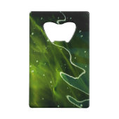 Grüne Algen und Wasserblasen Geldbeutel Flaschenöffner (Vorderseite)