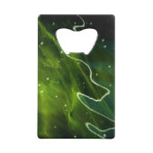 Grüne Algen und Wasserblasen Geldbeutel Flaschenöffner (Rückseite)