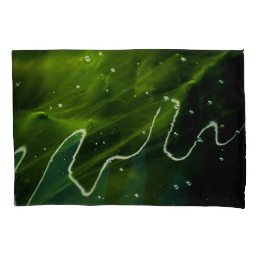 Grüne Algen und Wasserkreisläufe Kissenbezug (Vorderseite)