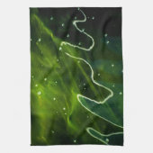 Grüne Algen und Wasserktcnm Geschirrtuch (Vertikal)