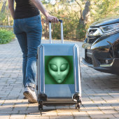 Grüne Alien Aufkleber (Koffer Insitu)