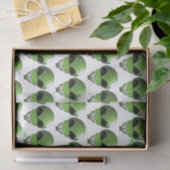 Grüne Alien Benutzerdefiniertes 10lb-Tissue-Papier Seidenpapier (Geschenk)