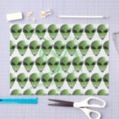 Grüne Alien Benutzerdefiniertes 10lb-Tissue-Papier Seidenpapier (Handwerk)