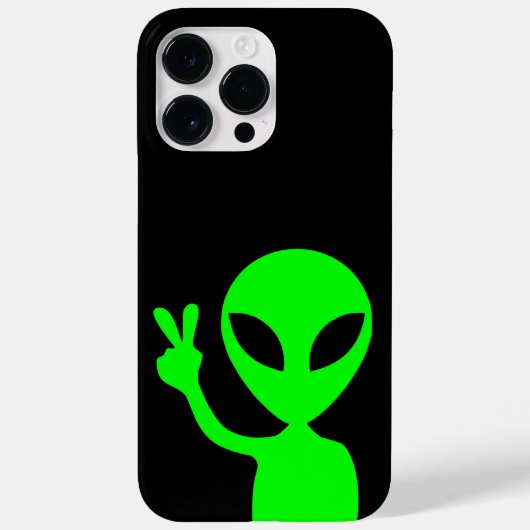 Grüne Alien Case-Mate iPhone Hülle (Rückseite)