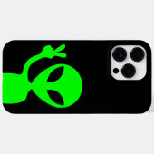 Grüne Alien Case-Mate iPhone Hülle (Rückseite (Horizontal))